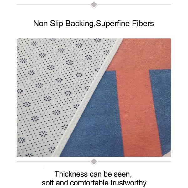 Unti-skid Polyester Printed country map Area Rugs and Carpets living room center area rug playroom carpet