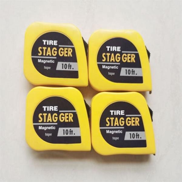 Yellow Color Racing Car Stagger Tape Measure Tap 10 Feet * 1/4 with Imperial Measurement System and Magnetic Tools