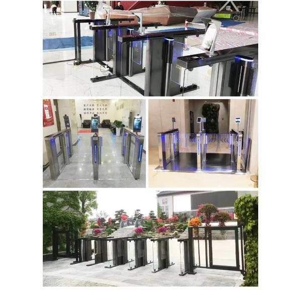 Oudoor High Speed Gate Turnstile Airport 1500*120*1000mm 40p/m