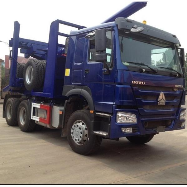 Sinotruk HOWO Chassis 10m Log Timber Truck , Truck Prime Mover 40-60t