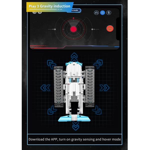 Induction Remote Control Robot Toy Building Kit for Boys 8-14 Years Old DIY Engineering