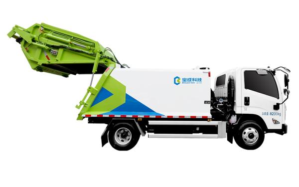 8TONS Strong Power Compressed Garbage Truck Trash Compactor CE/ISO 9001/EPA Certified
