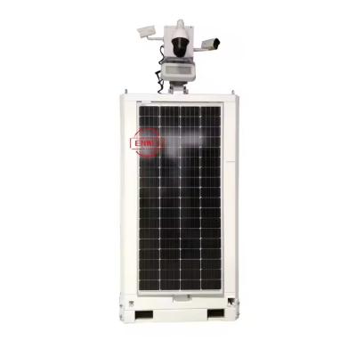 Portable Solar Powered Cube Tower With 4G Camera For Temporary Homework Site Monitoring
