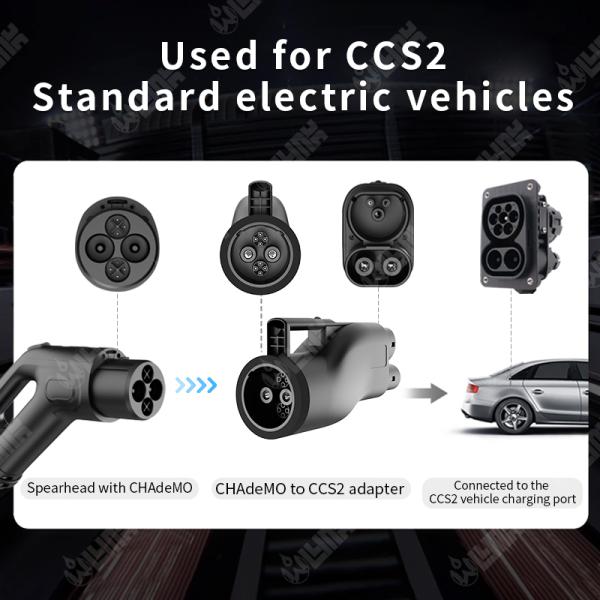 Olink EV Fast Charging Plug Fast EV Charger CHAdeMO Connector CHAdeMO to CCS2 Adapter CHAdeMO Adapter