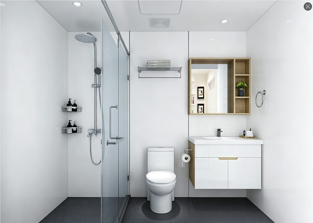 Lightweight SMC Shower Base Seamless Impact Modular Shower Base Durable