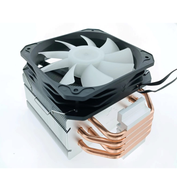 Desktop Computer CPU Heatsink 4 Copper Heat Pipe Downdraft CPU Cooling Fan