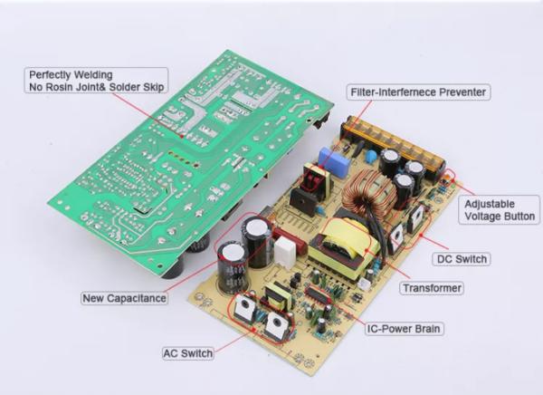 Fonte de alimentação 1A de IP65 5V 12V 24V SMPS - fonte de alimentação do CCTV da C.C. da C.A. 30A