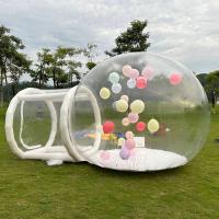 Único túnel exterior que anuncia a barraca transparente da bolha da barraca inflável da abóbada do iglu da casa dos balões da bolha