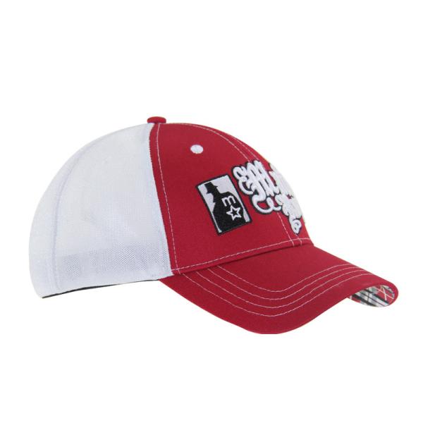 Pre Curved Peak Mesh Trucker Caps 3D Embroidery Baseball Caps 4 Panels