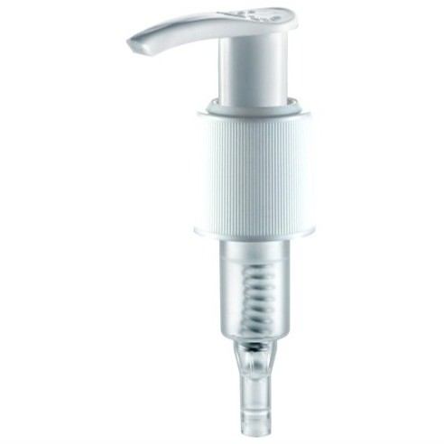JL-JS302A Left-right  Lock Up Lotion Pump Smooth, Aluminum, Ribbed Lotion Dispenser Pump