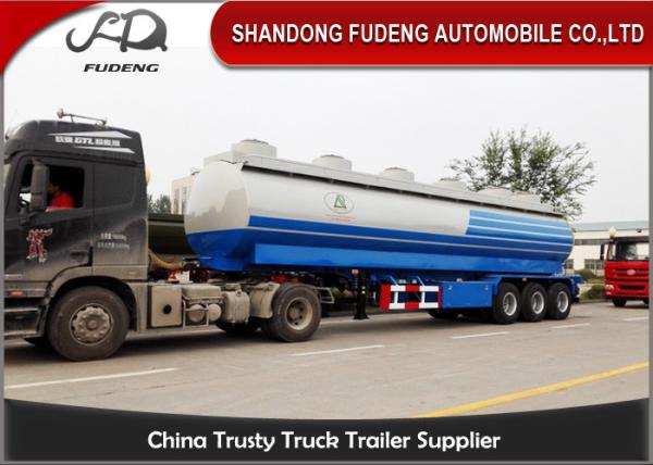 Crude Oil Tank Semi Trailer Fuel / petroleum 50000 liters Steel Petro Tanker Semi Trailer