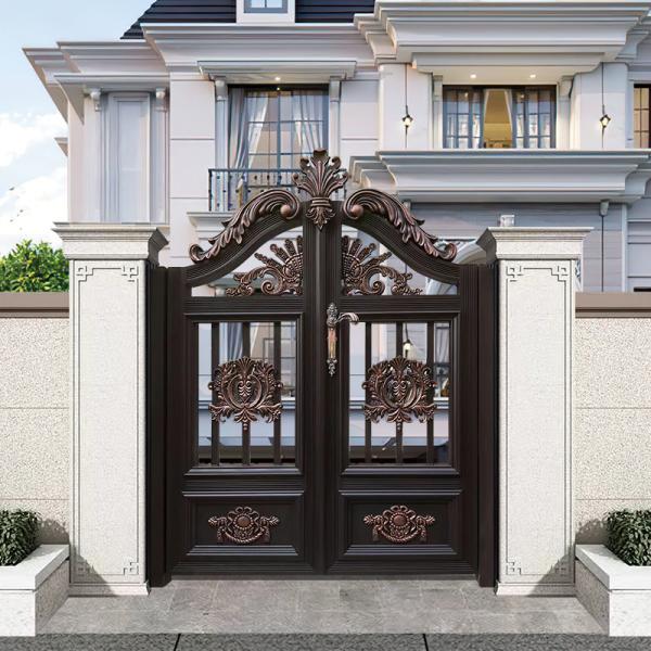 Sliding Aluminium Pedestrian Garden Gates Powder Coated Aluminum Alloy 6063/6061/6005