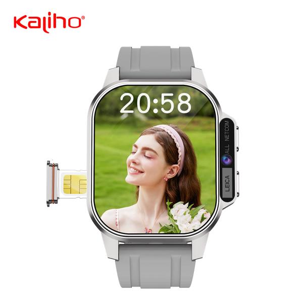 2.04' AMOLED. 368*448 Pixel 4G Android Smartwatch com pressão arterial