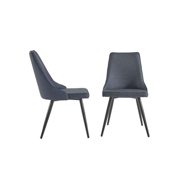 Durable 0.2CBM 490mm 970mm Leather Metal Dining Chair