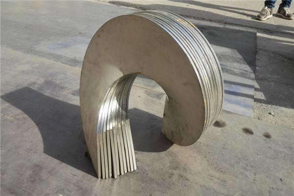 Mild Steel Screw Conveyor Flight Continuous Shaftless Spiral Blades