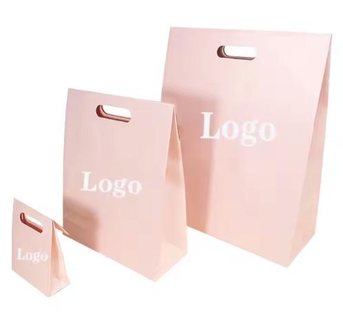 Custom Silver Paper Gift Bags for Fashion Boutiques