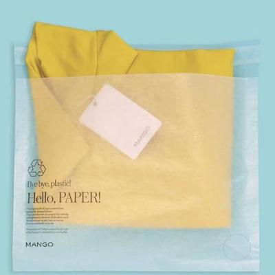 Recyclable Glassine Paper Bag Transparent Compostable Glassine Bags Greaseproof For Packaging