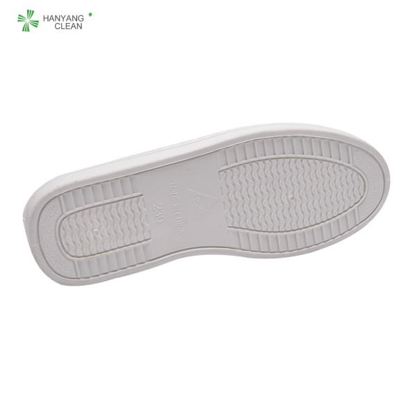 Deslizamento respirável branco do PVC da sala de limpeza sapatas de couro antiestáticas da malha do esd da sapata do laboratório do único anti