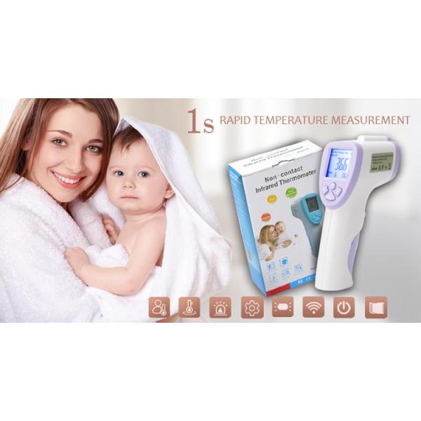 Instant Read Children Forehead Thermometer , Water Milk No Contact Thermometer
