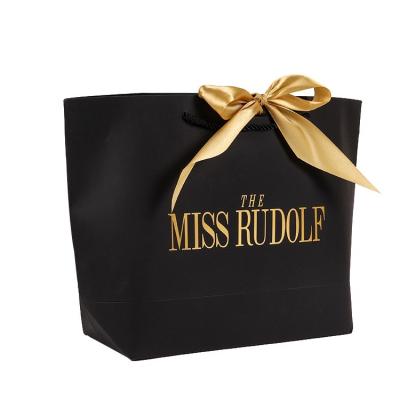 Creatrust Art  China Washable Brown Black Logo White Handle Bread Yiwu Mini Candy Kraft Paper Bag With Ribbon