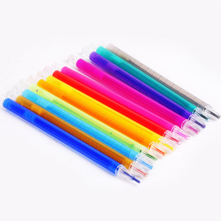 wholesale cheap price multicolor twist wax crayon for kids drawing