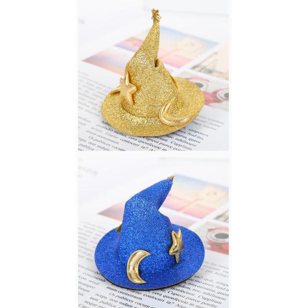 Halloween Hat Hairpin Costume Bonnet Hair Accessories For Kids Hair Clips Sequins