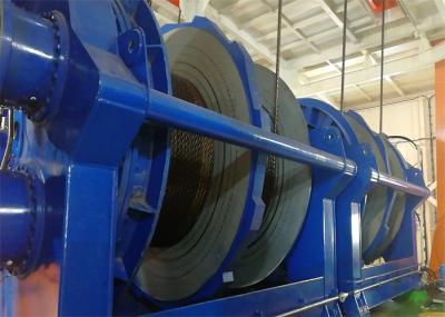 Grande Multi-camada da capacidade da corda que enrola o guincho elétrico com sulco de LEBUS para o fuzileiro naval