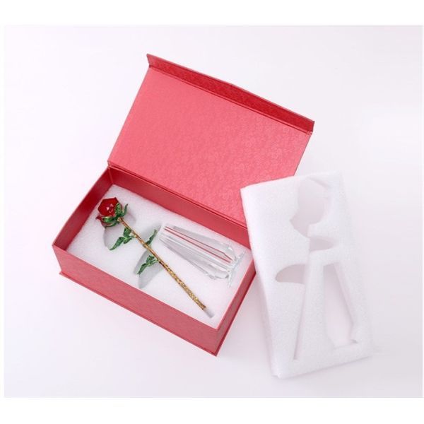 Crystal Rose Gifts With Vase