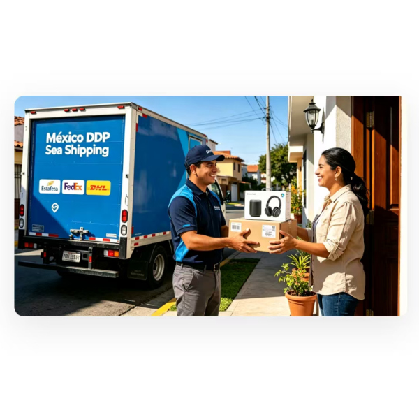 Freight To Mexico Delivery Duty Paid DDP Sea Shipping With Truck / Local Courier Door Delivery