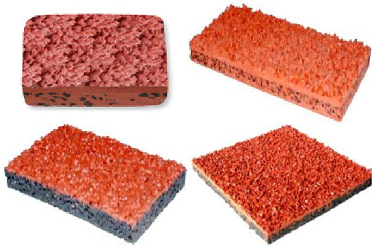 Eco Friendly Polyurethane Running Track Recycled Rubber Athletic Track