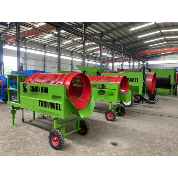 Small Processing Capacity Mobile Rotary Screening Equipment with High Recovery Rate