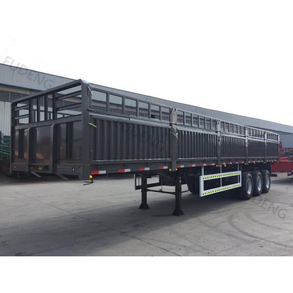 Q345B Carbon Steel 3 Axles 50 Ton Dropside Cargo Trailer