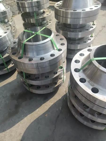 Encaixes de tubulação de solda da flange do pescoço com óleo antiferrugem, pintura preta