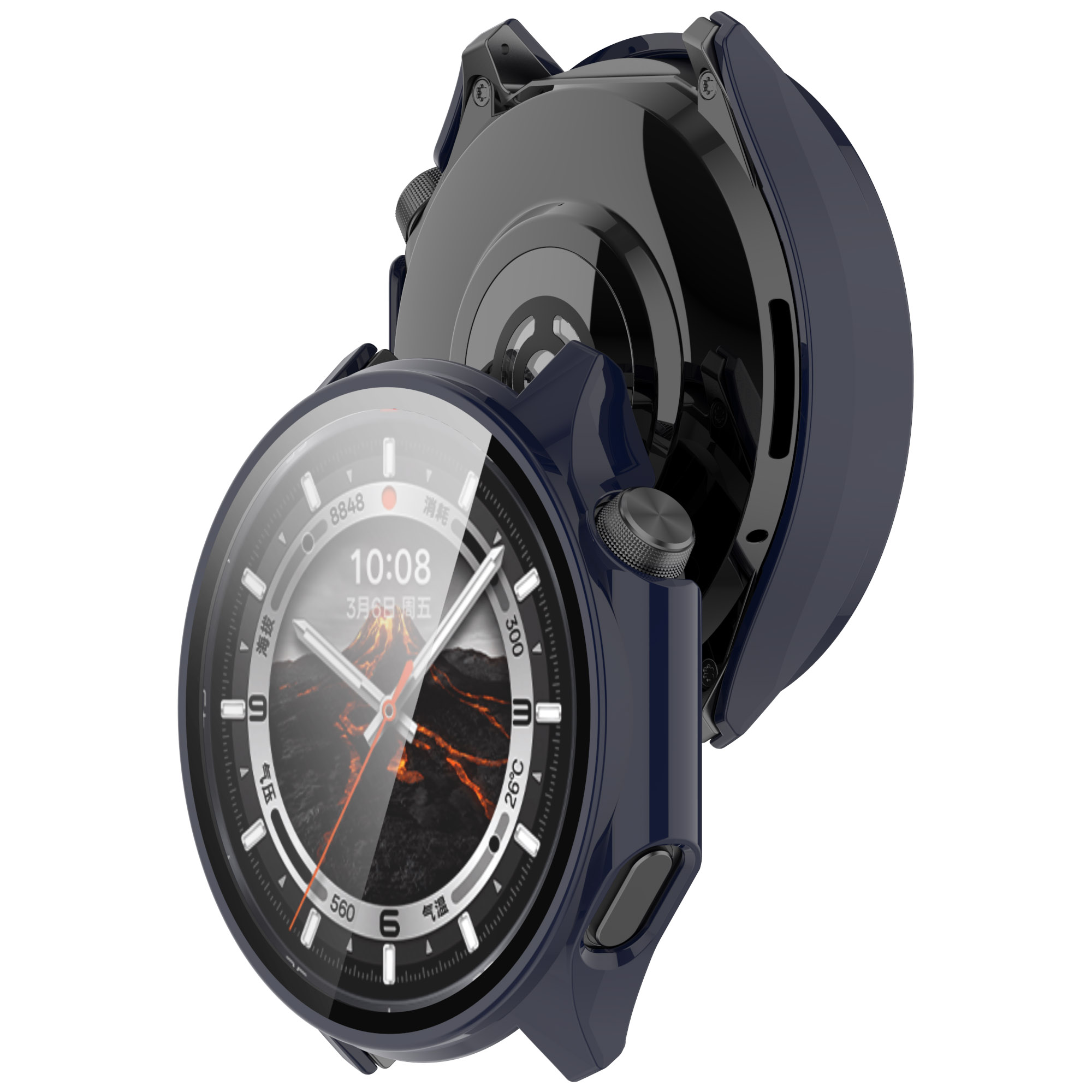 Cover Shell Case for OPPO Watch X2 with Tempered Glass Film for Watch 3 Screen Protector Film Cover Scratchproof Case