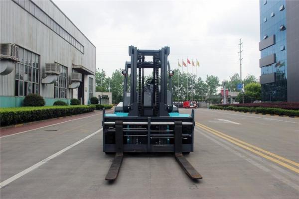 Battery Operated Electric Forklift Truck , Industrial 12 Ton / 10 Ton Electric Forklift