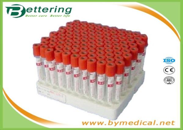 Disposable vacuum blood collection tube procoagulation tube with red cap blood sampling collecting tube
