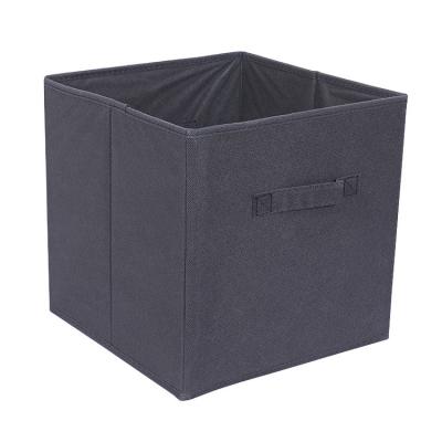 Cubo não tecido respirável dobrável 27*27*28cm superiores abertos do armazenamento da tela