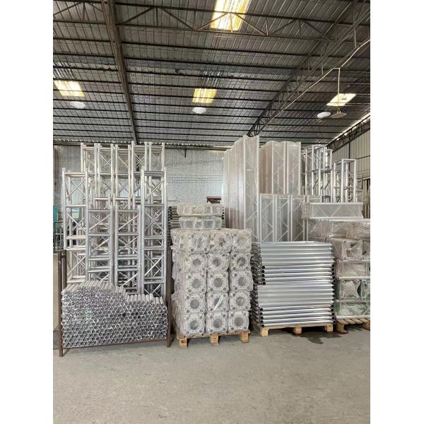 Silver Aluminum Layer Truss Aluminum DJ Lighting Truss For Outdoor Concerts