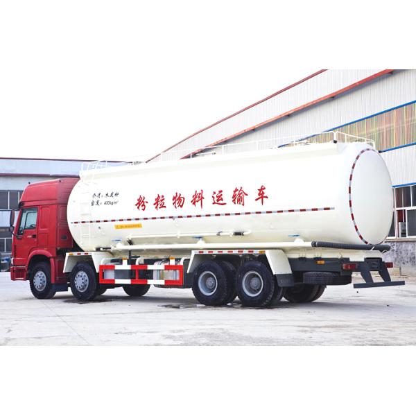 20 - 40Tons Loading Powder Material Truck / 8x4 12 Wheels Cement Powder Truck