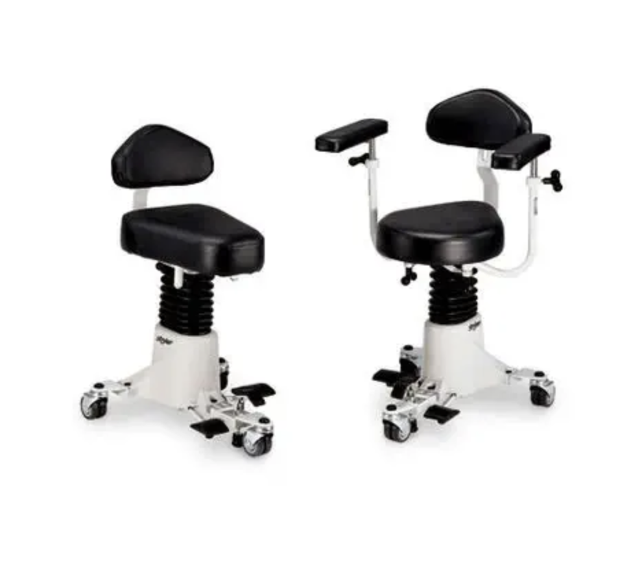 Tabouret chirurgical - Réglable, offrant un soutien, mobile (pour les urgences et les soins intensifs)