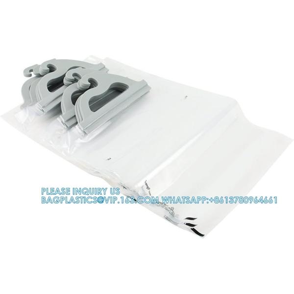 Hanging Storage Bags, 10-Pack Of 12 X 9-Inch Clear Plastic Bags For Classroom, Library, And Pharmacy Use