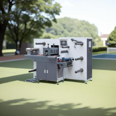 INTERMITTENT SEMI-ROTARY DIE CUTTING MACHINE WITH TURRET SLITTING PRE-PRINTED LABELS NO NEED CHANGED MAGNETIC CYLINDER