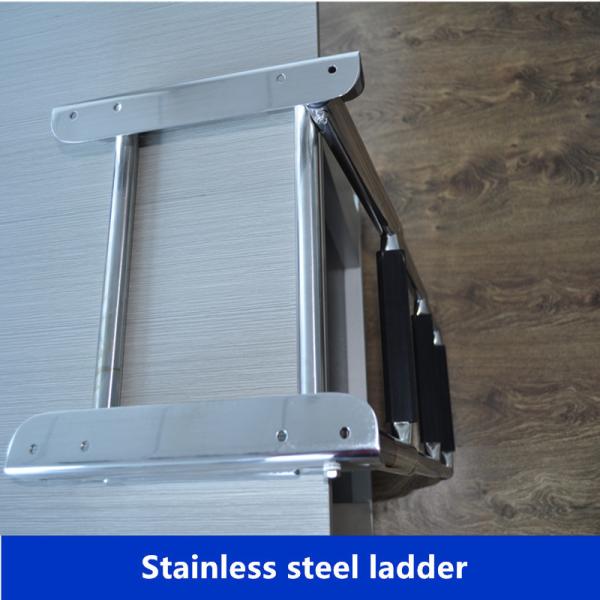 Marine Folding Stainless Steel Boat Ladder - Undermount Platform Mount Telescoping