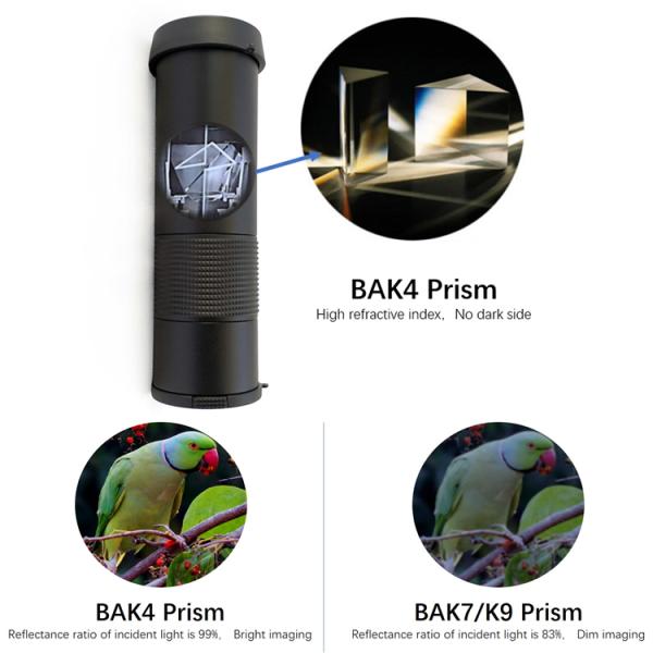 Телескоп на открытом воздухе смартфона Monocular делает 8x33 водостойким ED для приключения