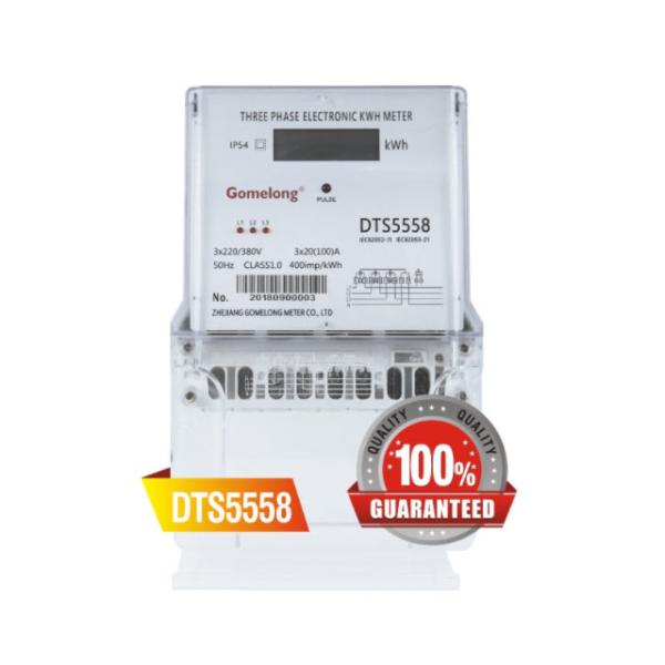 Gomelong DTS5558 3*230V/400V Kwh Meter Three Phase Three wire Electric KWh meter pcire
