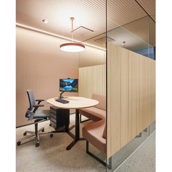 Seamless Ceiling Tile High Absorption Wooden Grooved Acoustic Panels Soundproofing Board