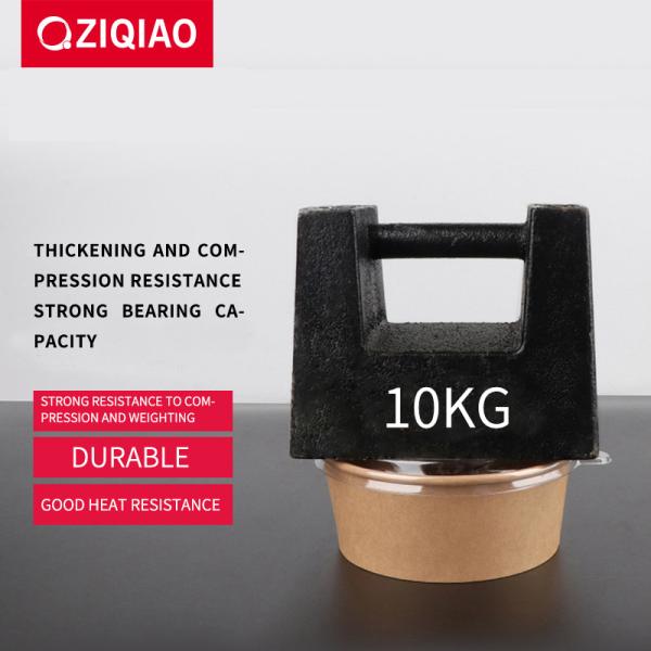 La cuvette de papier écologique de Papier d'emballage a stocké saladier biodégradable