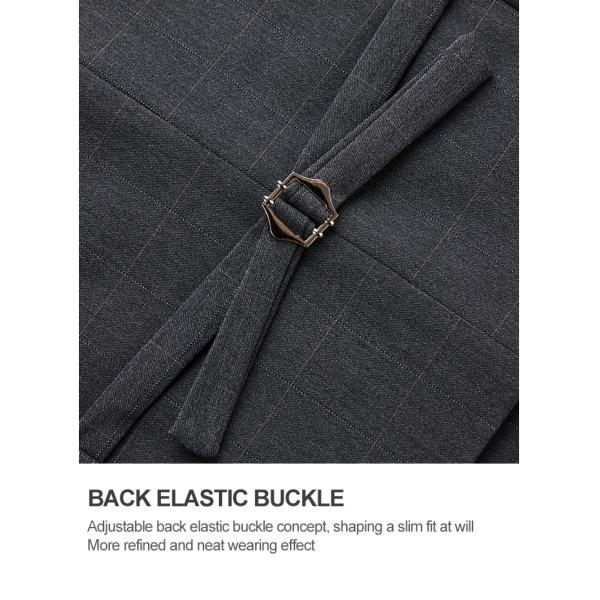 Color personalizado chaleco de hombre de placas para banquete de negocios en estilo británico retro