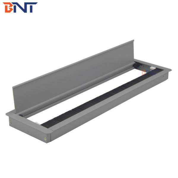 Aluminum Alloy Table Brushed Cover Flip Up Threading Box / Flip Up Socket Panel