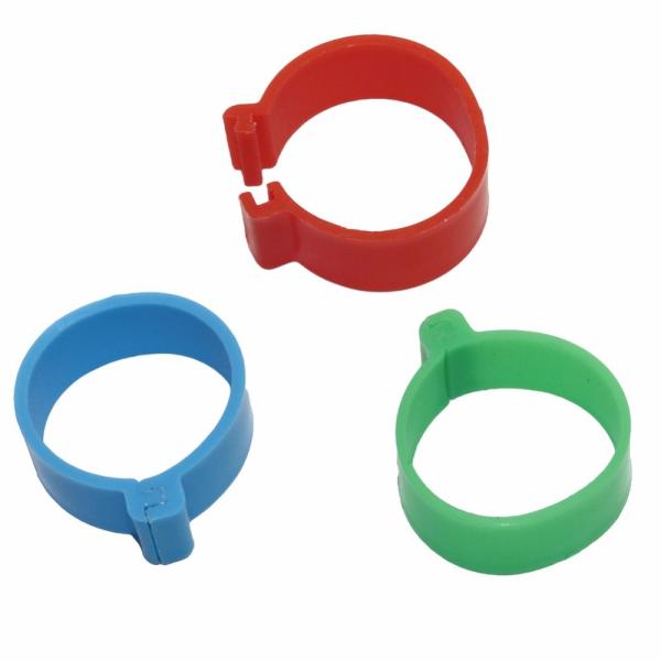Dove / Spiral Leg Rings , Plastic Chicken / Pigeon Clip Rings Inner Diameter 25mm